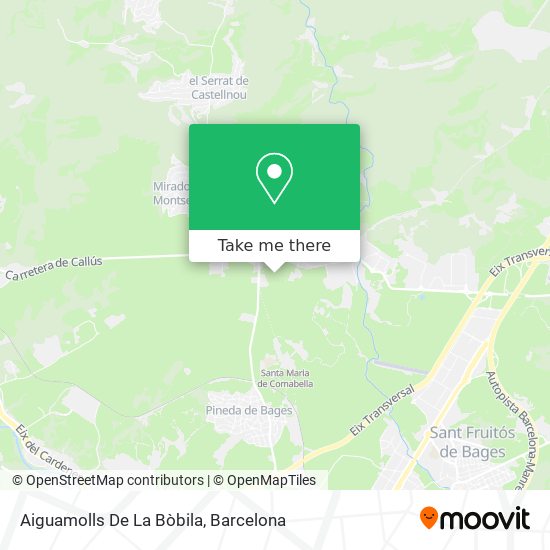 Aiguamolls De La Bòbila map