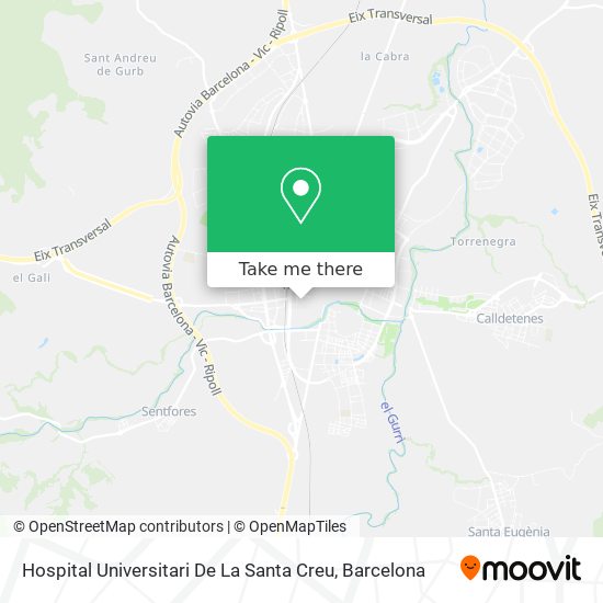 Hospital Universitari De La Santa Creu map