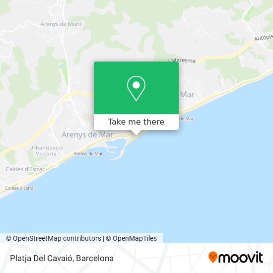 Platja Del Cavaió map