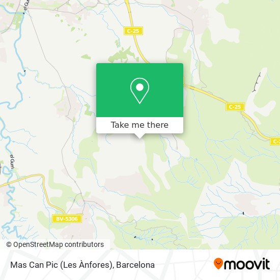 Mas Can Pic (Les Ànfores) map