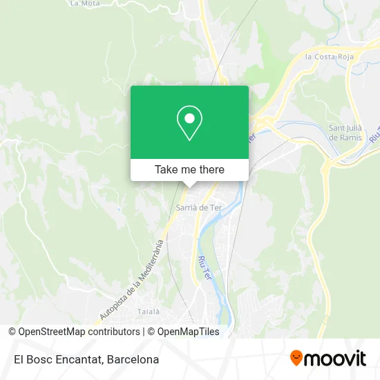 El Bosc Encantat map