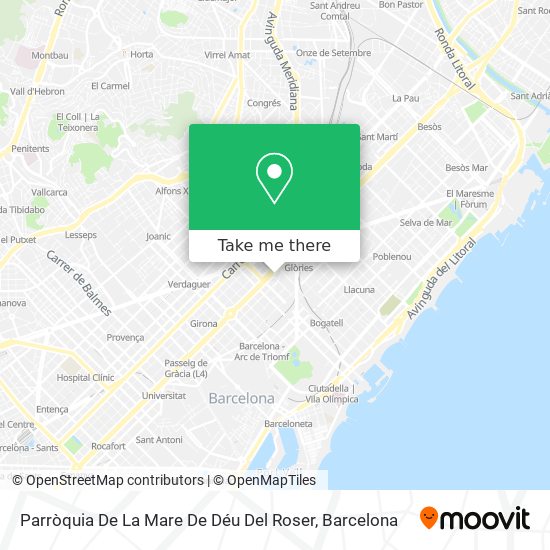 Parròquia De La Mare De Déu Del Roser map