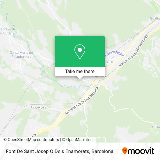 Font De Sant Josep O Dels Enamorats map