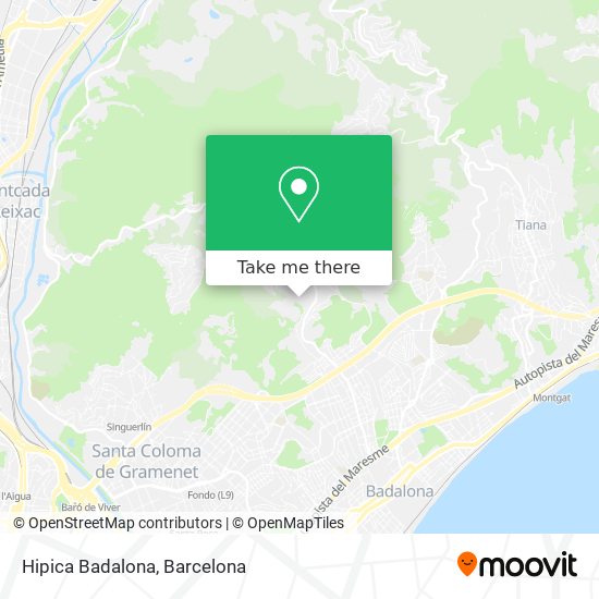 mapa Hipica Badalona
