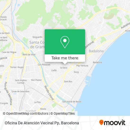 Oficina De Atención Vecinal Pp map