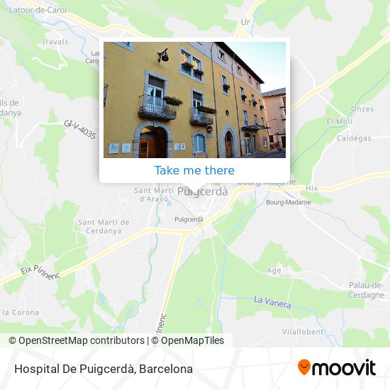 mapa Hospital De Puigcerdà