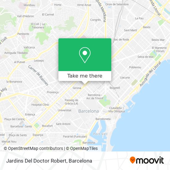 Jardins Del Doctor Robert map