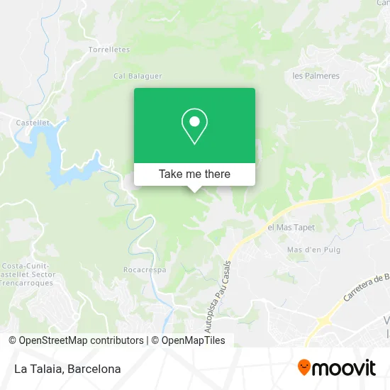 La Talaia map