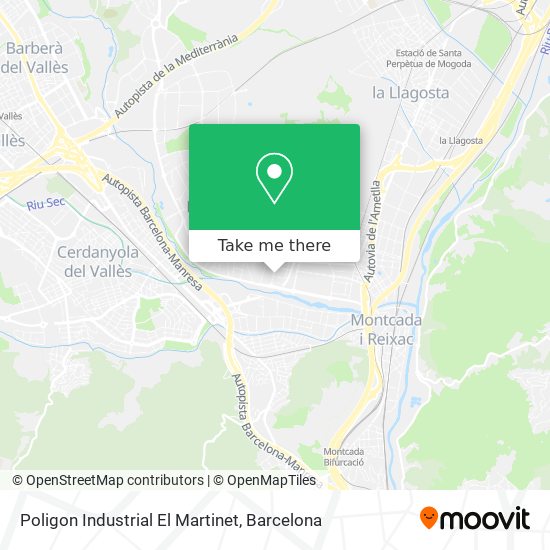 Poligon Industrial El Martinet map