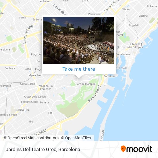 Jardins Del Teatre Grec map