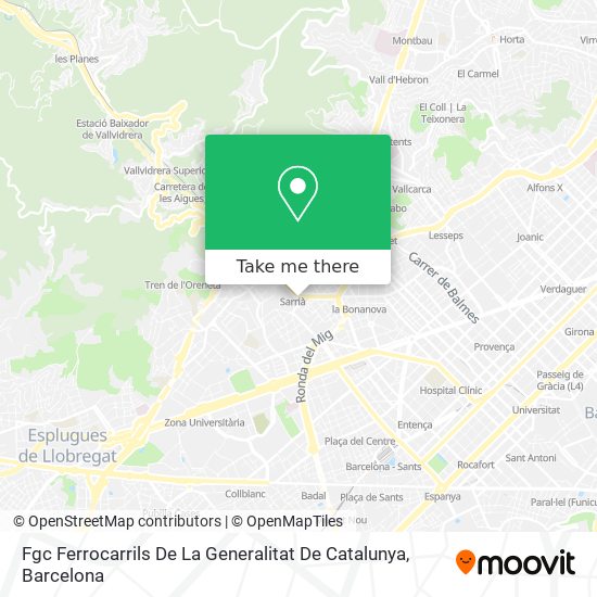 Fgc Ferrocarrils De La Generalitat De Catalunya map