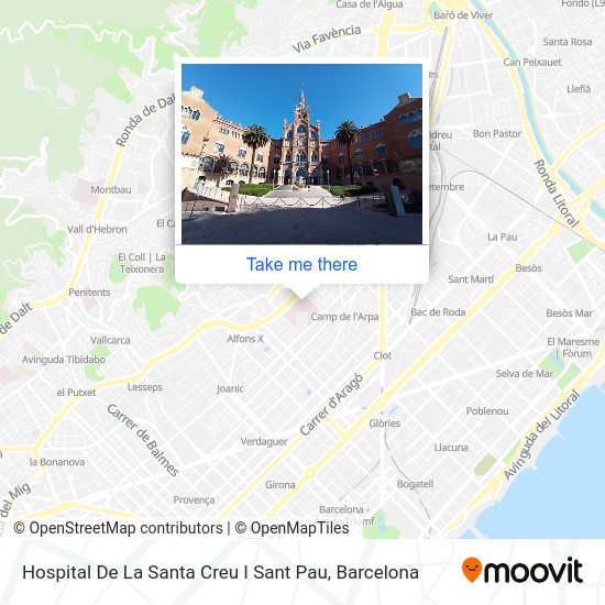 Hospital De La Santa Creu I Sant Pau map