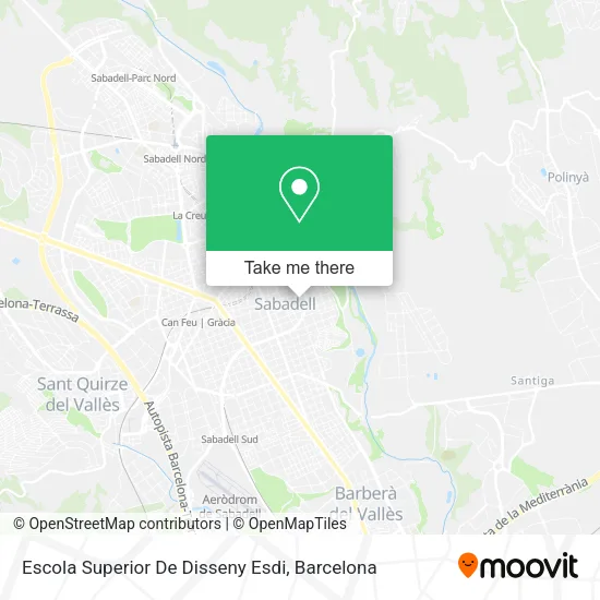 mapa Escola Superior De Disseny Esdi