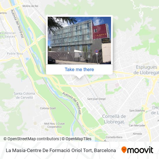 La Masia-Centre De Formació Oriol Tort map