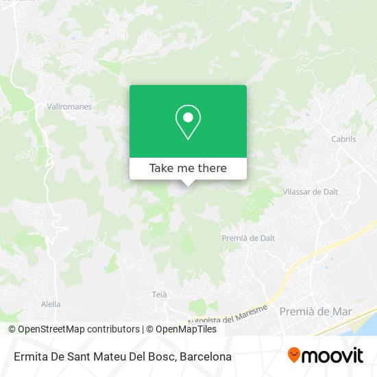 Ermita De Sant Mateu Del Bosc map