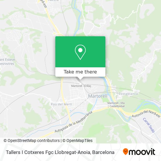 Tallers I Cotxeres Fgc Llobregat-Anoia map