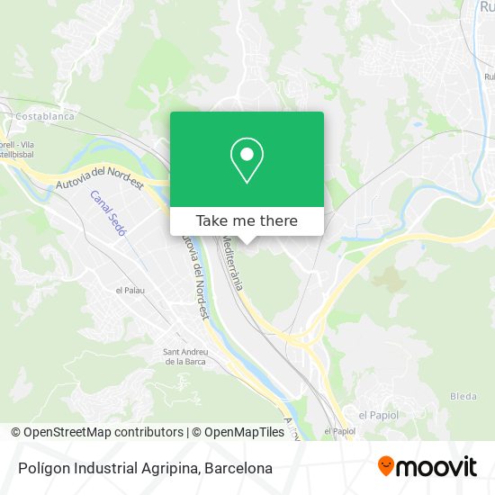 Polígon Industrial Agripina map
