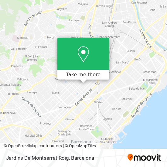 Jardins De Montserrat Roig map