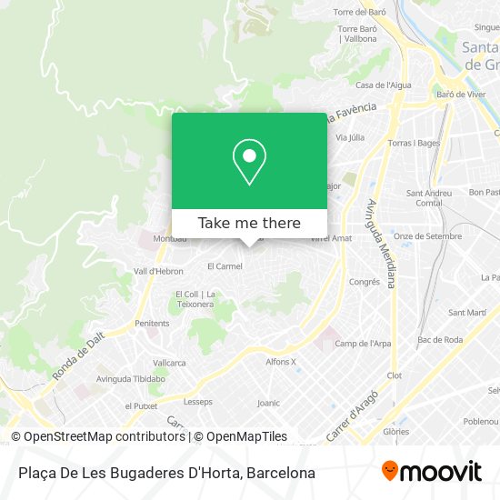 mapa Plaça De Les Bugaderes D'Horta