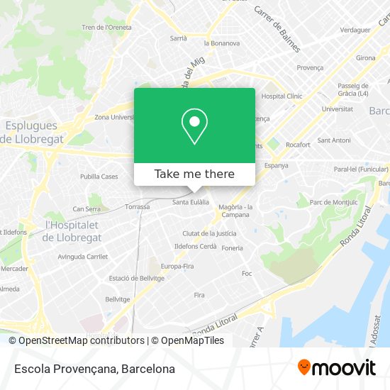 Escola Provençana map