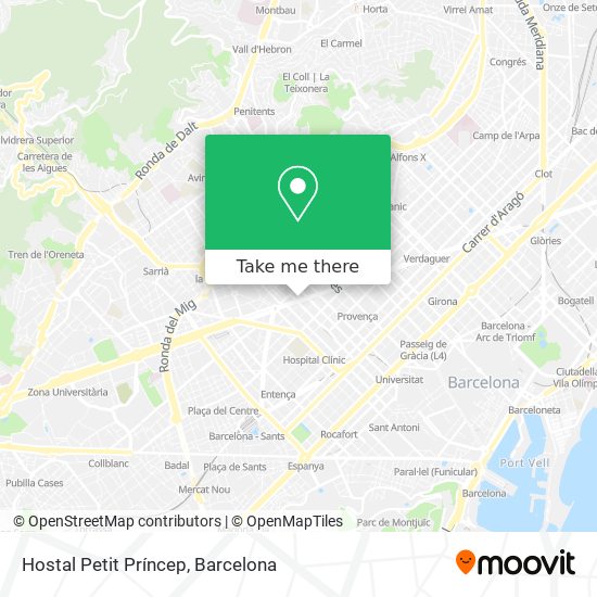 Hostal Petit Príncep map