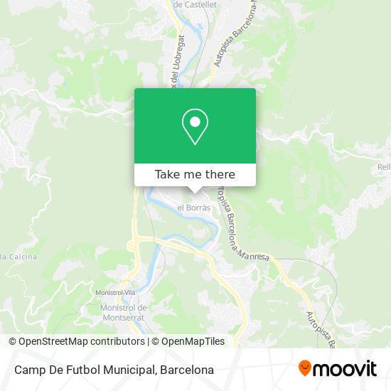 mapa Camp De Futbol Municipal