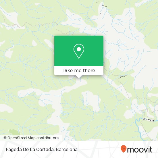 mapa Fageda De La Cortada