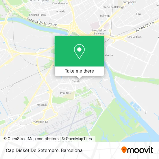 Cap Disset De Setembre map