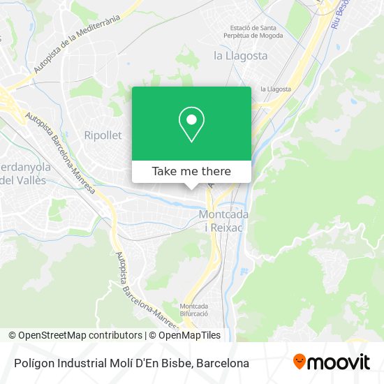 Polígon Industrial Molí D'En Bisbe map