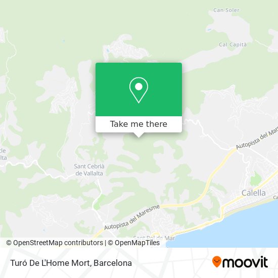 Turó De L'Home Mort map