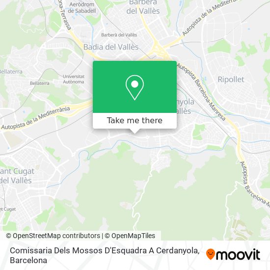 Comissaria Dels Mossos D'Esquadra A Cerdanyola map