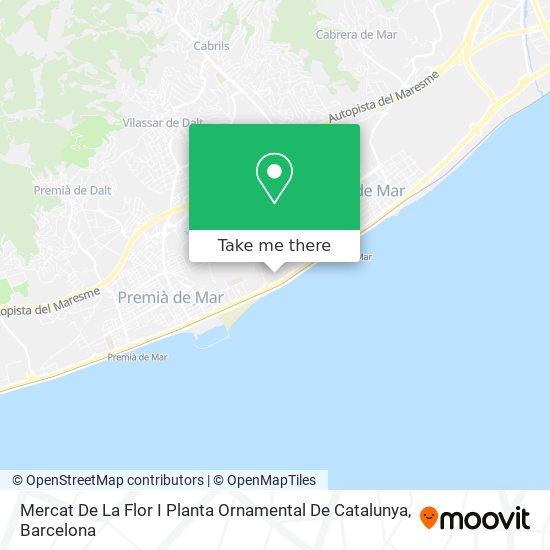 Mercat De La Flor I Planta Ornamental De Catalunya map