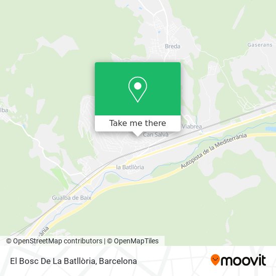 El Bosc De La Batllòria map