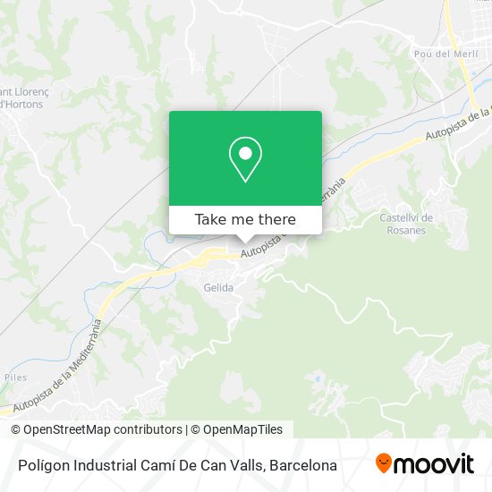 Polígon Industrial Camí De Can Valls map
