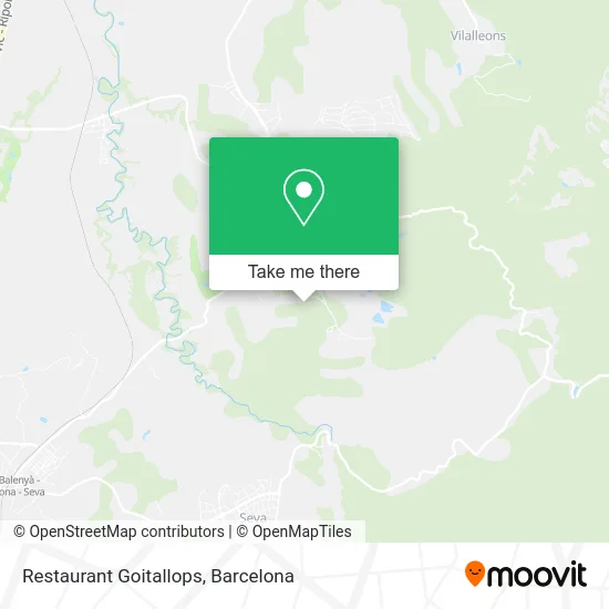 Restaurant Goitallops map
