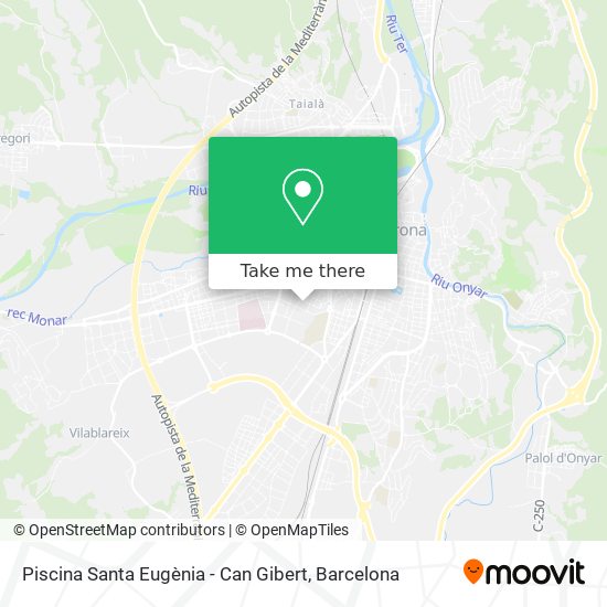 Piscina Santa Eugènia - Can Gibert map