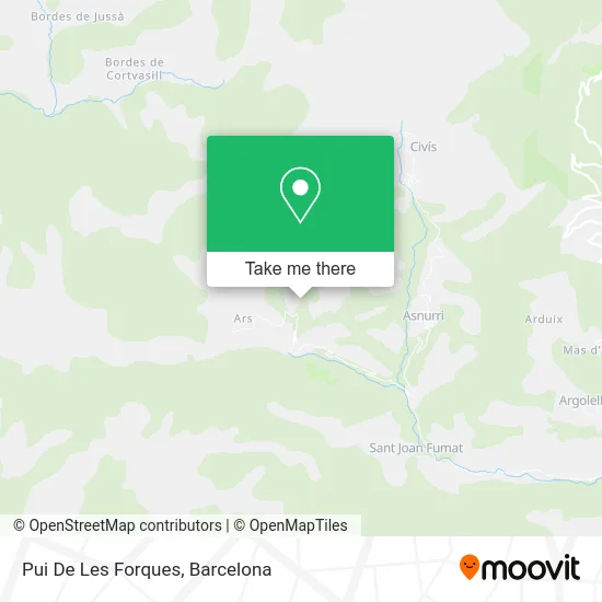 Pui De Les Forques map