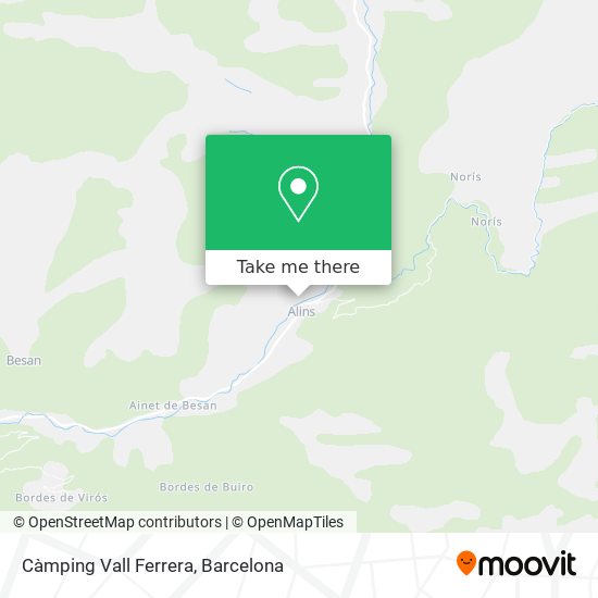 Càmping Vall Ferrera map