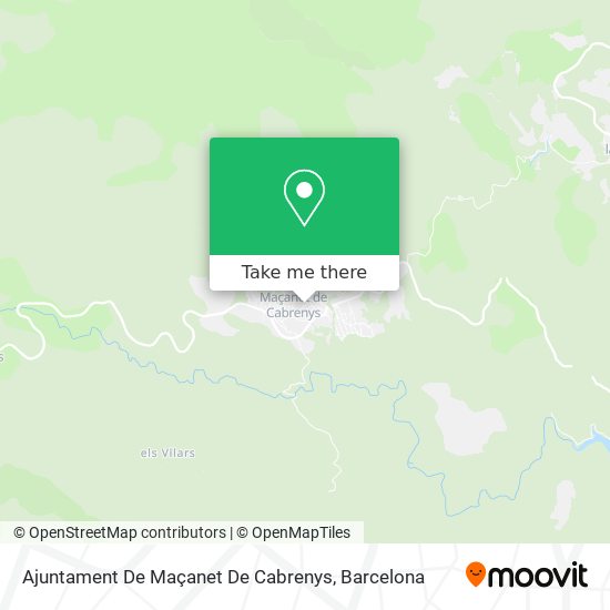 Ajuntament De Maçanet De Cabrenys map
