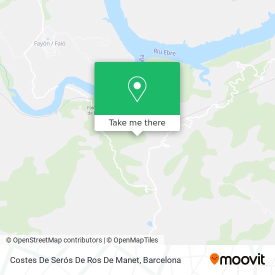 Costes De Serós De Ros De Manet map