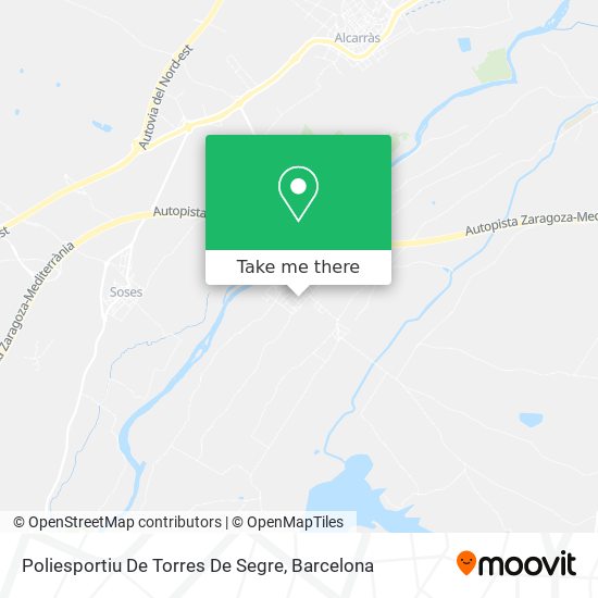 Poliesportiu De Torres De Segre map