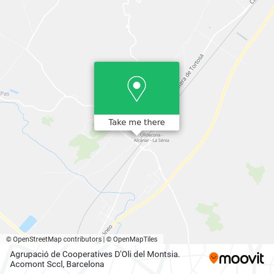 Agrupació de Cooperatives D'Oli del Montsia. Acomont Sccl map