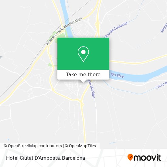 Hotel Ciutat D'Amposta map
