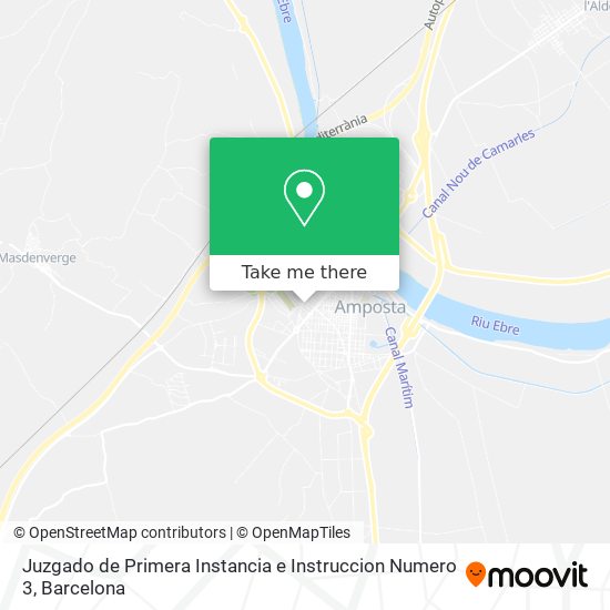Juzgado de Primera Instancia e Instruccion Numero 3 map