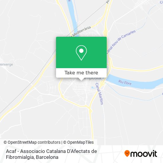 Acaf - Associacio Catalana D'Afectats de Fibromialgia map