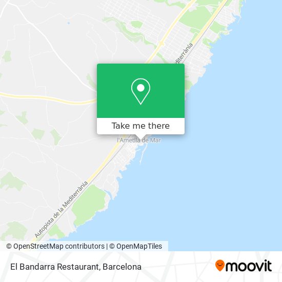 El Bandarra Restaurant map