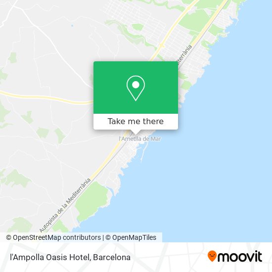 l'Ampolla Oasis Hotel map
