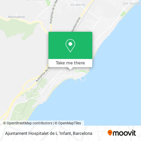 Ajuntament Hospitalet de L 'Infant map