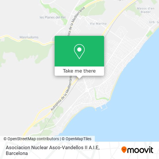 Asociacion Nuclear Asco-Vandellos II A.I.E map