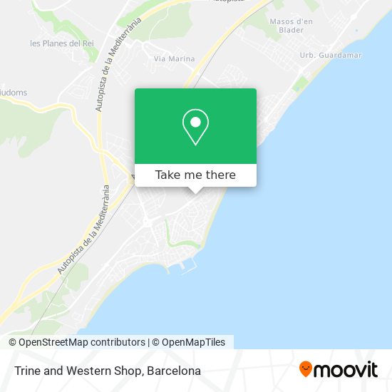 Trine and Western Shop map